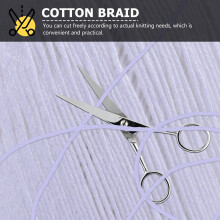 Cotton Rope DIY Craft Accessories Handmade Knitting String White Cotton Yarn