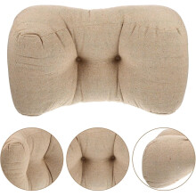 Bürostuhl-Lendenkissen, beige, Lendenkissen zur Entlastung des Rückens