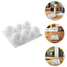 Molde para pastel de frambuesa, moldes de fondant con forma realista de frambuesa, silicona blanca para hornear.