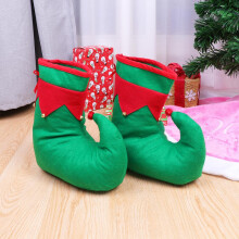 Weihnachtselfenmütze, originelle Schuhe, lustige Weihnachtsfeier-Mitbringsel, Foto-Requisiten für Cosplay, Weihnachten