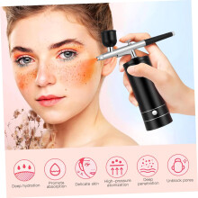 Bezdrôtová súprava na airbrush, nabíjací kábel USB, čierny elektrický airbrush na zdobenie nechtov a líčenie