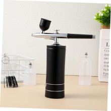Kabelloses Airbrush-Set mit USB-Ladekabel, schwarze elektrische Airbrush für Nageldesign und Make-up