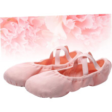 Ballettschuhe für Erwachsene, Ballettschuhe mit elastischer Sohle, geeignet für Yoga und Gymnastik, Rosa