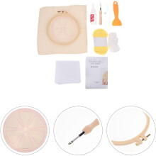 DIY Punch Needle alátét készlet felnőtteknek és kezdőknek, bögrés szőnyeg készítő készlet