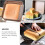 Non-Stick Cake Pan Square Baking Pan Stainless Steel Uniform Heating Easy to Clean Practical Bakeware 6