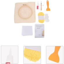 DIY Punch Needle Coaster Kit för vuxna nybörjare, set för att göra tuftade mattor av mugg