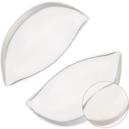 2pcs Silicone Bra Inserts Pads for Push and Gather Chest, Washable Bra Padding 1