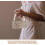 Pearl Chain Handbag Strap 30cm Metal Bag Chain Replacement DIY Purse Handle 3