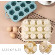 12 db-os szilikon muffin sütőforma, tapadásmentes, mini méretű, elegáns bézs színű sütőeszköz mini sütemények készítéséhez