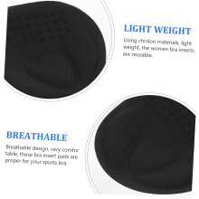 Breathable Chinlon Sports Pads for Women Thick Inserts Non Slip Comfortable Cup Pads