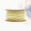 4mm Beige Cotton Thread Plastic Beads String 10m Roll DIY Beads Chain Garland 4