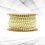 4mm Beige Cotton Thread Plastic Beads String 10m Roll DIY Beads Chain Garland 6