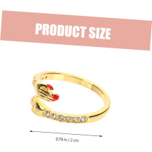 Partnerring, offener Bandring, goldfarbener Schmuck für Teenager, Mädchen und Frauen, Verlobungsschmuck, romantisch
