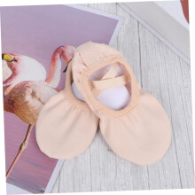 Ballettschuhe mit elastischem Band, weicher Sohle, rutschfest, leicht, für Erwachsene und Kinder, Größe 23, Rosa