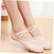 Scarpe da ballo classico con elastico, suola morbida, antiscivolo, scarpe da yoga leggere per adulti e bambini, taglia 23, rosa.