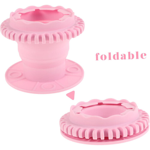Makeup Brush Holder Comb Cleaner Brush Folding Makeup Sponge Cleaner Box 2