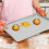 Aluminium Alloy Baking Sheet Cupcake Baking Metal Sheet Rectangular Smooth Surface Compact 6