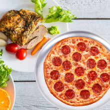 Aluminiowa patelnia do pizzy z otworami, nieprzywierająca, łatwa do wyjęcia z formy