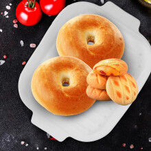 Piastra per cuocere il pane e la pancetta, vassoio in silicone multifunzionale e facile da usare, colore bianco.