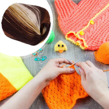 Crochet Gradient Cotton Yarn 13 Roll, Multi-Color Soft Thread for DIY Blankets and Scarves Knitting