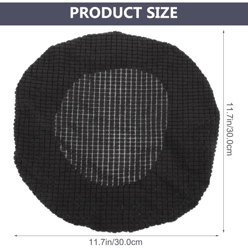 Elastischer Stuhlsitzbezug, rund, dehnbar, aus Polyester, leicht zu verstauen 1