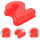 Red 3d Silicone Number Cake Molds for Baking 5 Pcs Professional Appearance 7