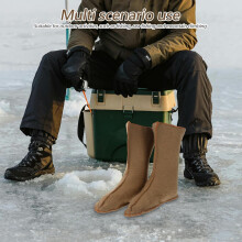 Warmes Schuhfutter für Herren, isolierter Winterstiefel-Einleger für Outdoor-Wander- und Angelabenteuer, gemütlich