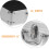Aluminum Alloy Briefcase Sponge Inserts Extra Cushioning Secure Storage Silver Portable Tool 3