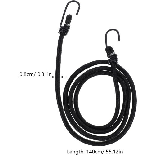 Corda elastica per bagagli da bicicletta con ganci, cinghia elastica resistente 1