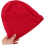 Dunne, dubbele polyester muts, modieuze gebreide muts, unisex, lichtgewicht, hardloopmuts, ademende muts, donkerrood 4