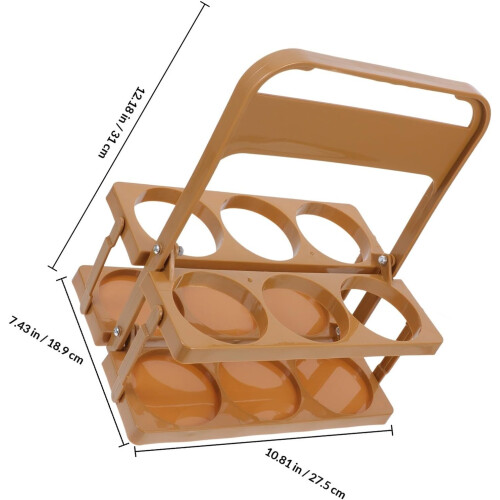 6-Bottle Folding Beer Basket Plastic Beer Bottle Carrier with Convenient Handle Design Simple Creative Style