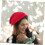 Dunne, dubbele polyester muts, modieuze gebreide muts, unisex, lichtgewicht, hardloopmuts, ademende muts, donkerrood 6