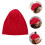 Dunne, dubbele polyester muts, modieuze gebreide muts, unisex, lichtgewicht, hardloopmuts, ademende muts, donkerrood 8