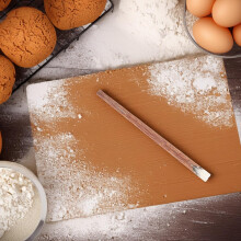 1 Paar Essstäbchen aus Holz, rutschfest, sicher in der Anwendung, braun, kreative Snack-Essstäbchen