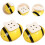 Salt and Pepper Shakers and Compact Spice Shaker Set Ceramic 2pcs with Design 7