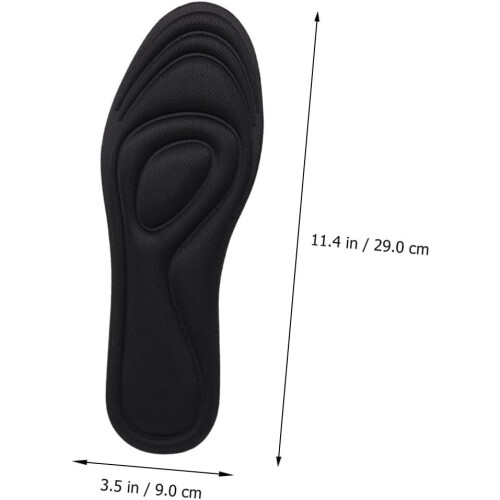 Comfortable Cuttable Sponge Insoles for Women Men Breathable Exercise Inserts Massaging Effect 1