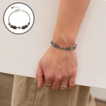 Vintage Feng-Shui-Armband aus Messing für Paare mit Anhänger eines Fabelwesens, chinesischer Stil, Armbandschmuck zum Valentinstag