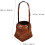 Cesto de flores de estilo chinês retro com alça, café - material plástico, design oco 2