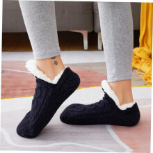 Thermosocken für Damen, flauschig, warm, rutschfest, bequem – ideal für den Winter.