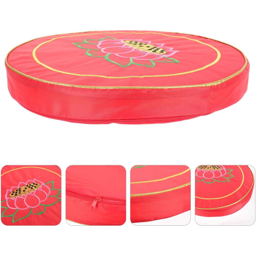Gartensitzmatte, Meditationskissen, Gebetsmatte mit rotem Stickmuster