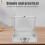 Aluminum Alloy Hard Case Makeup Bag Briefcase with Convenient Handle Protective Storage 8
