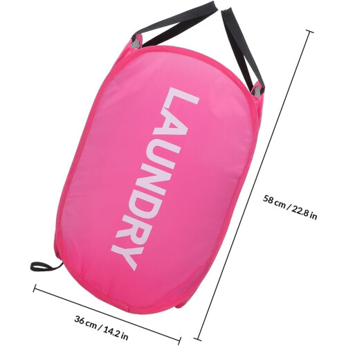 Foldable Laundry Basket Portable and Space Saving Design with Mesh Ventilation 1