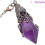 Amethyst Pendulum Crystal Hexagonal Point Natural Stone Hanging Ornament 3