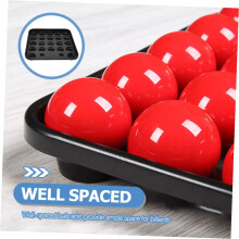 Vassoio porta-palline da snooker in plastica resistente, capacità 22 palline, organizer per tavolo da biliardo, accessorio per biliardo.