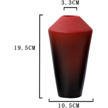 Keramikvase mit Farbverlauf, Knospenvase, große Öffnung, mattierte Keramikoberfläche