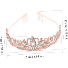 Crystal Birthday Tiara Crown for Women and Hair Accessory Elegant Bride Crown