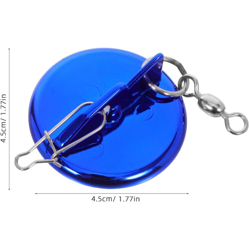 Meeresangel-Disc-Diverbinder mit 8-förmigem Wirbelclip, 4,5 cm Durchmesser Stahldraht-Köderverbinder 1