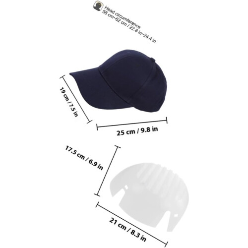 Cotton Baseball Hat with Pe Bump Cap Insert General Protective Bump Caps 1