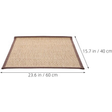Beiges 40x60cm Bambus-Sitzkissen/Bodenkissen mit 1,5cm Dicke