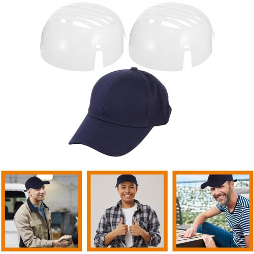 Cotton Baseball Hat with Pe Bump Cap Insert General Protective Bump Caps 2